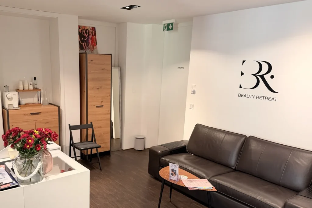 Empfangsbereich im Beauty Retreat Studio in Mannheim